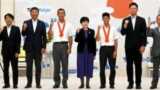 関東第一と八王子実践が都庁訪問　小池知事が激励「2校が決勝で…」