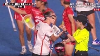 日本代表に「イライラしてます」 世界ラクロス女子でまさかの2人退場劇 強豪カナダを“焦らせた”瞬間に注目