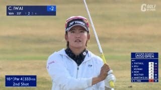 【動画】「Chizzy」岩井千怜は6位発進　15番、16番と連続バーディなど「68」