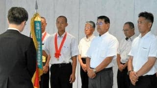 天理の選手らが奈良県庁訪問　「一丸となって戦う」甲子園へ意気込み