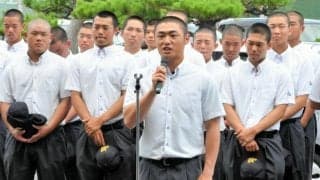 日本文理の選手たちが甲子園へ向け出発　「伝統をつなぐことを意識」