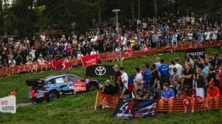 WRCフィンランド：初日のスーパーSSを終えてヒョンデのアドリアン・フルモーがトップ、勝田貴元は1.8秒差の5番手