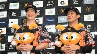 【巨人】移籍後257打席目で初アーチ松本剛「明日の1面は…」帝京の後輩、佐々木俊輔とお立ち台