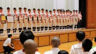 「日本一に向けて磨きをかける」　松商学園、激励受け甲子園へ
