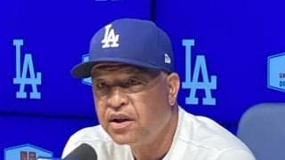 ドジャース　ロバーツ監督「問題なかったと思う」大谷翔平が激走→負傷の左膝を下にしてスライディングに　今後の起用は「日々の状態を見て判断する」