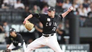 【ロッテ】ロングは５回３失点で降板　日本ハム水野に先制ソロ本塁打、野村に犠飛で追加点許す
