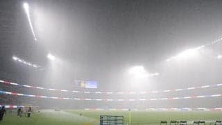 サッカーで異例の中断　前半３４分ごろに雷警報のため　ＦＣ東京－ドルトムントの親善試合