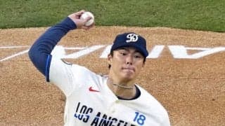 初めて実現の山本由伸ＶＳ吉田正尚　見逃し三振で山本に軍配　マウンドから右手人さし指で打席に向かってあいさつ