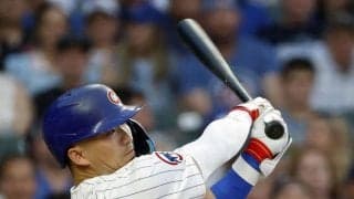 カブス・鈴木誠也が中堅左へタイムリーも勢い余って二塁タッチアウト　相手のチャレンジで判定覆る　痛恨オーバーラン