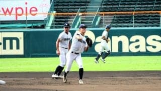大分商が甲子園で練習　河野三塁手「夢の舞台だったのでうれしい」