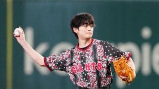 【巨人】俳優高橋文哉が始球式「ドームの地面に足付けてお客さんを見るのは緊張」もノーバン投球
