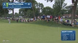 【動画】松山英樹が約20mのパットを沈めナイスバーディ【ロケットクラシック3日目ハイライト】