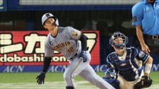阪神　坂本誠志郎が自身初の２試合連続本塁打　左翼ポール際にギリギリでスタンドイン　キャリアハイ更新の４号