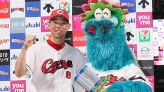 【広島】秋山翔吾「あの球来そう…ちょっと予感があった」逆転V弾　新井監督「素晴らしい本塁打」