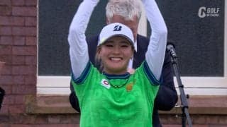 【動画】桑木志帆がAIG女子オープン制覇！　岡本綾子氏「2年連続で日本勢が優勝する何て誰が想像したでしょう？」