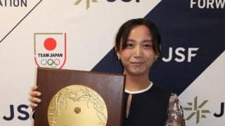 高木美帆さん「身に余る思い」国民栄誉賞表彰式「たくさんの方々が浮かんできた」　記念品は希望の包丁１０本セット「勉強しないと」