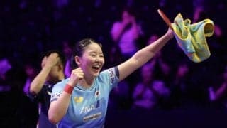 逆転の張本美和！０－２からの執念大逆転勝ちで８強入り　１度マッチポイント握られるも・・・１８０ｃｍ中国新世代選手をフルゲーム激闘の末に撃破