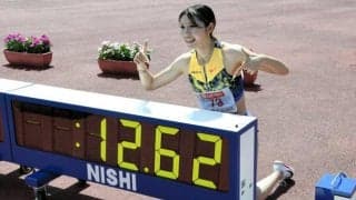 陸上の女子100メートル障害で中島ひとみが12秒62の日本新記録