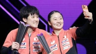 張本美和が大会初優勝　激しい高速ラリーも強打さく裂「集中力を保って試合できた」　兄・智和とアベックＶ！表彰台で自撮りも