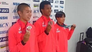 【陸上】男子400ｍ障害銀の後藤大樹らＵ20世界選手権日本代表が帰国