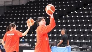 【バスケ】渡嘉敷来夢「最終選考。しっかりアピールできるように」W杯へ向けて韓国と対戦
