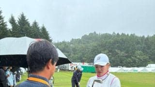 ＡＩＧ全英女子制覇の桑木志帆　新アイアンをテスト「いい感じに打てる」などと好感触　ＮＥＣ軽井沢７２で凱旋