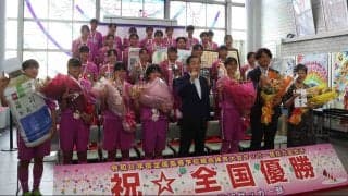 【女子サッカー】藤枝順心が全国優勝を市役所で報告…自治体職員大会１０連覇、Ｊ２開幕戦勝利…北村市長「藤枝が盛り上がっています」