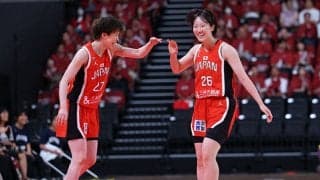 バスケ女子日本代表が韓国に快勝…馬瓜と田中が2ケタ得点、的を絞らせず突き放す