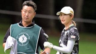 【女子ゴルフ】３７歳誕生日・キンクミは２２位発進　キャディーの塚田よおすけ「女子ツアーはみんなかわいい」