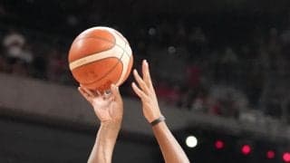 【バスケ】八村塁が試合前練習に登場　韓国戦はコンディション調整で欠場もシュートくり返す