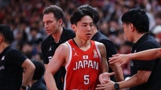 バスケ男子日本代表が韓国に16点リードで前半終了…八村欠場も河村や佐々木ら躍動