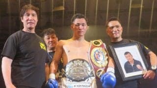 【ボクシング】プロ５戦目の川渕一統、ミドル級王座統一　１年前に他界の父に「プレゼントしたい」