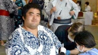 元海上自衛隊員の序ノ口・宇座が採血に苦戦　１時間以上要して相撲教習所の授業時間に間に合わず「こんなにかかると思いませんでした」