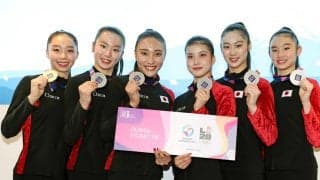 【新体操】フェアリージャパンが凱旋帰国　世界選手権で日本勢第１号の２８年ロサンゼルス五輪切符獲得　田口久乃主将「挑戦者の気持ちを忘れず常にレベルアップしたい」