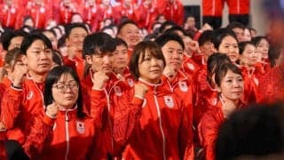 ＪＯＣ結団式　藤波朱理「旗手の誇りと責任を」佳子さまからお言葉「けがに気を付けて頑張ってください」選手団目標は最多金メダル78＆総数２１８更新
