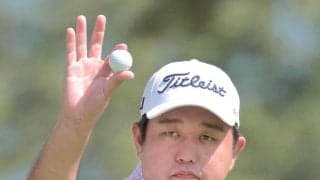 【男子ゴルフ】米沢蓮が９アンダー首位でホールアウト　ジャンボ尾崎さん追悼大会午前組が終了　午後１時前に雷雲接近のため中断