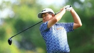 米澤蓮が9バーディ「63」で暫定首位 初日は悪天候で順延
