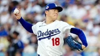 山本由伸、渡米後最多13勝目権利　6回1/3を2失点…9奪三振の力投に本拠地ファン総立ち