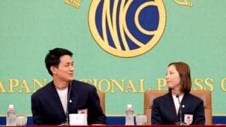 婚約発表のりくりゅう　１０歳差の金メダルカップルは２月の凱旋会見では２人の関係性について「ご想像にお任せします」と声をそろえる