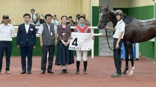 【中京３Ｒ・２歳新馬】祖母は米Ｇ１・４勝　ファミーリエが豪快に突き抜ける　「よく伸びていた」吉村誠之助騎手は２Ｒに続く連勝