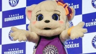 東京サンロッカーズの新マスコット誕生…サンディーの妹「ヴィンディー」背番号は35
