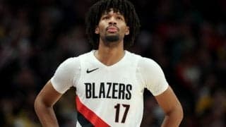 ブレイザーズの若手シェイドン・シャープが右ヒザ半月板を損傷…約6カ月間の離脱へ