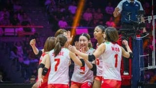 女子日本代表　セットカウント0-2から1セットを奪い返すもタイに競り負け3位決定戦へ