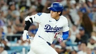大谷翔平、三塁急停止に顔ゆがめる　左膝にストレスか…一塁から激走、コーチ指示でストップ