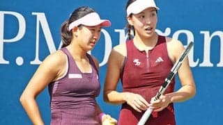  内島萌夏ペア 逆転で全米OP初戦突破 
