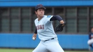 【大学野球】大学日本代表の近大・宮原廉３回４失点降板「全然状態良かった」スカウト７球団視察