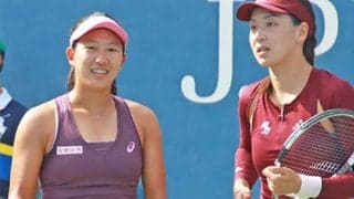  内島萌夏ペア 全米OP2回戦敗退 