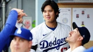 由伸ではない…大谷の隣に座った“珍しき人物”　ファンも思わずアフレコ「大丈夫なのか?」