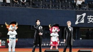 “イケメン歌謡グループ”風輪がオリックス－西武戦で国歌斉唱　強豪校でプロ志望だった翔司は万感「夢かなわず歌手に進んだ」