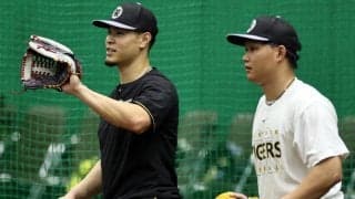阪神・佐藤輝＆森下　４０発コンビともに意欲　佐藤輝「最後にそうなれば良い」森下「頑張ります」